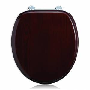 Сиденье деревянное Burlington для унитаза с плавным опусканием